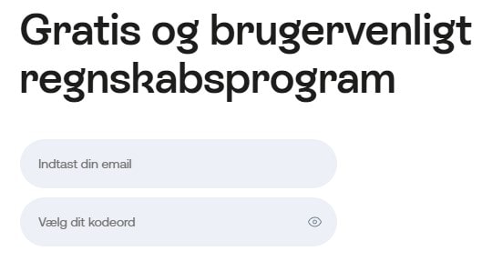 Opret faktura program Billy